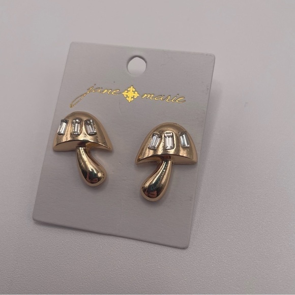 Jane Marie Jewelry - Jane Marie Gold Mushroom Stud Earrings